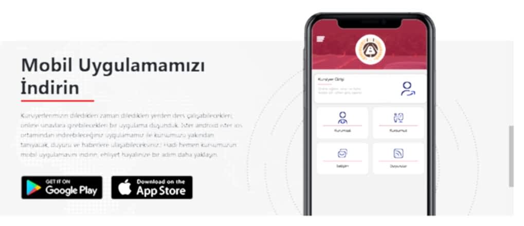 Web sitemiz ve mobil uygulamamız yayında.